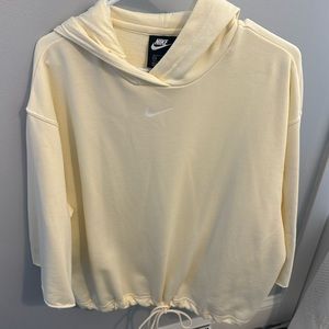Nike cropped sleeve hoodie